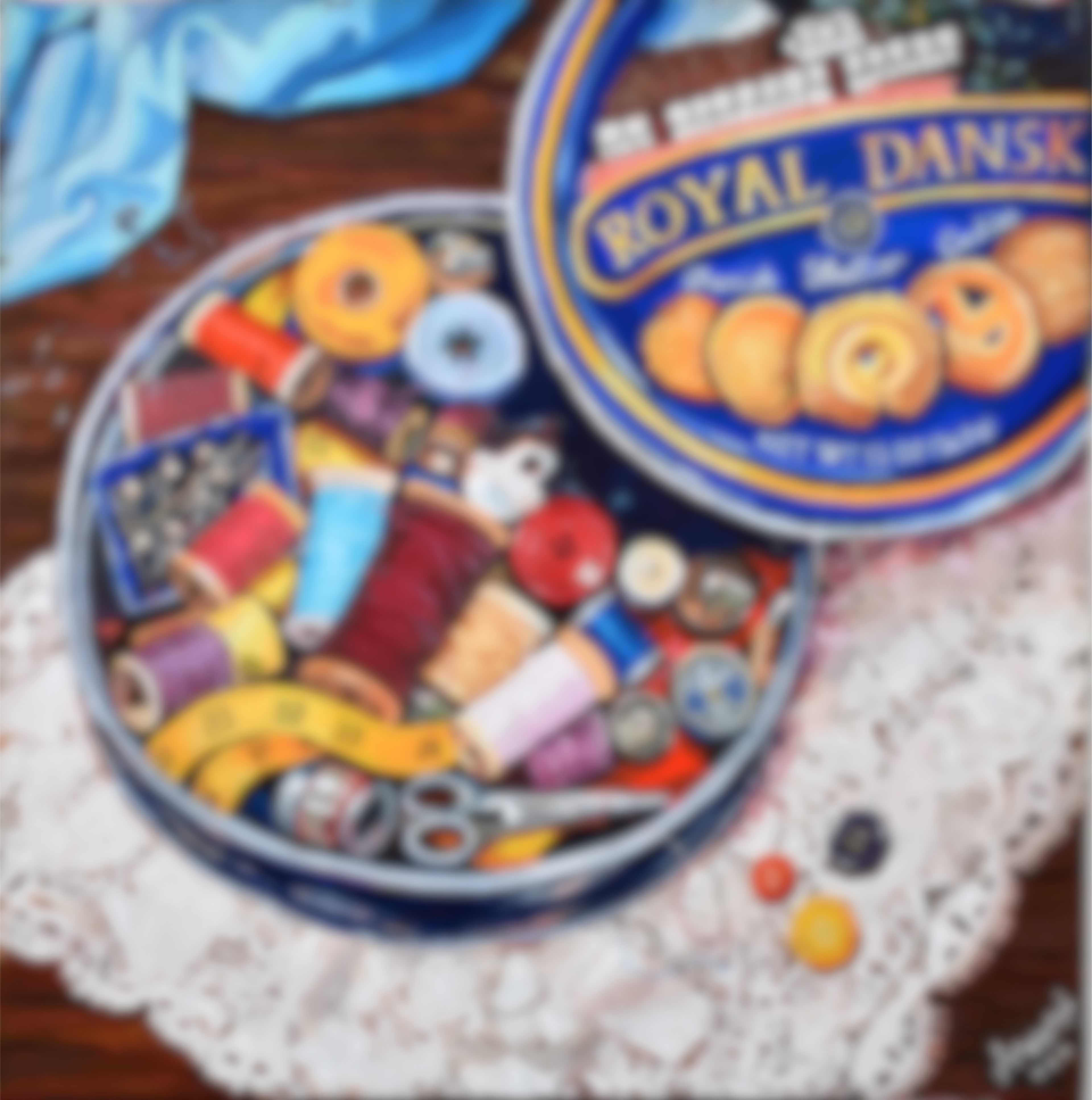 'butter cookie tin' Digital Print